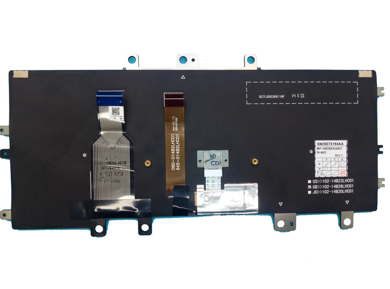 Noteware Orijinal Lenovo ThinkPad Helix 2 Serisi Klavyesi – TR Q Türkçe – 00JT612 / 6M.4EOKB.028