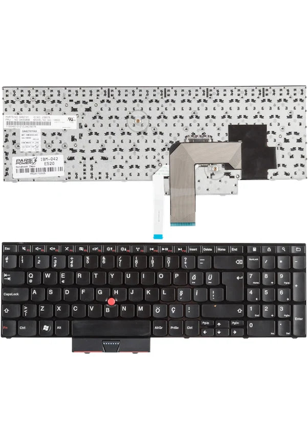 Noteware Lenovo Uyumlu E520 / E525 Notebook Klavyesi – TR Siyah Tuş Takımı
