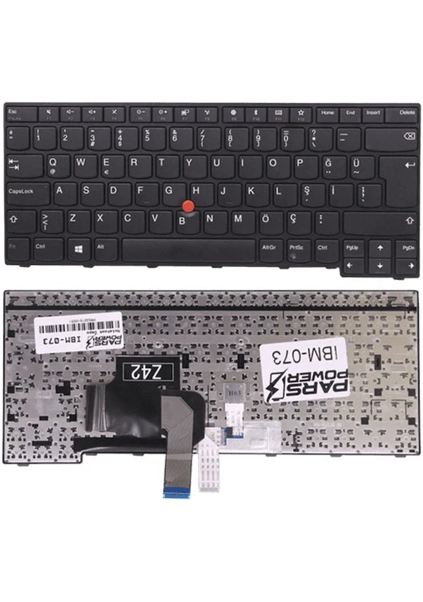 Noteware Lenovo E450 / E455 / E450c / T450 / W450 Uyumlu TR Q Laptop Klavye – Siyah