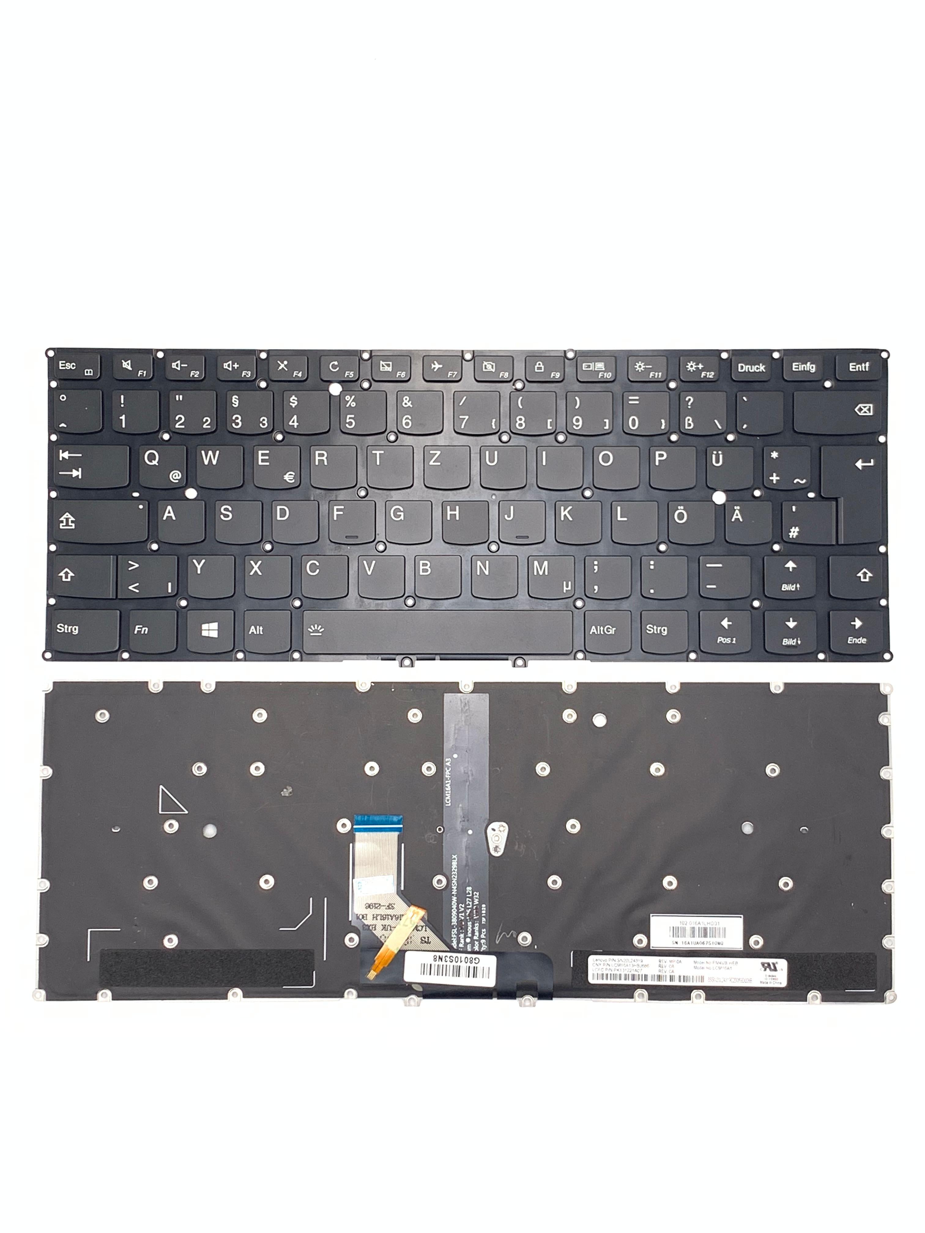 Noteware Lenovo 910-13ISK Yoga 5 Uyumlu Orijinal TR Q Laptop Klavye – Siyah