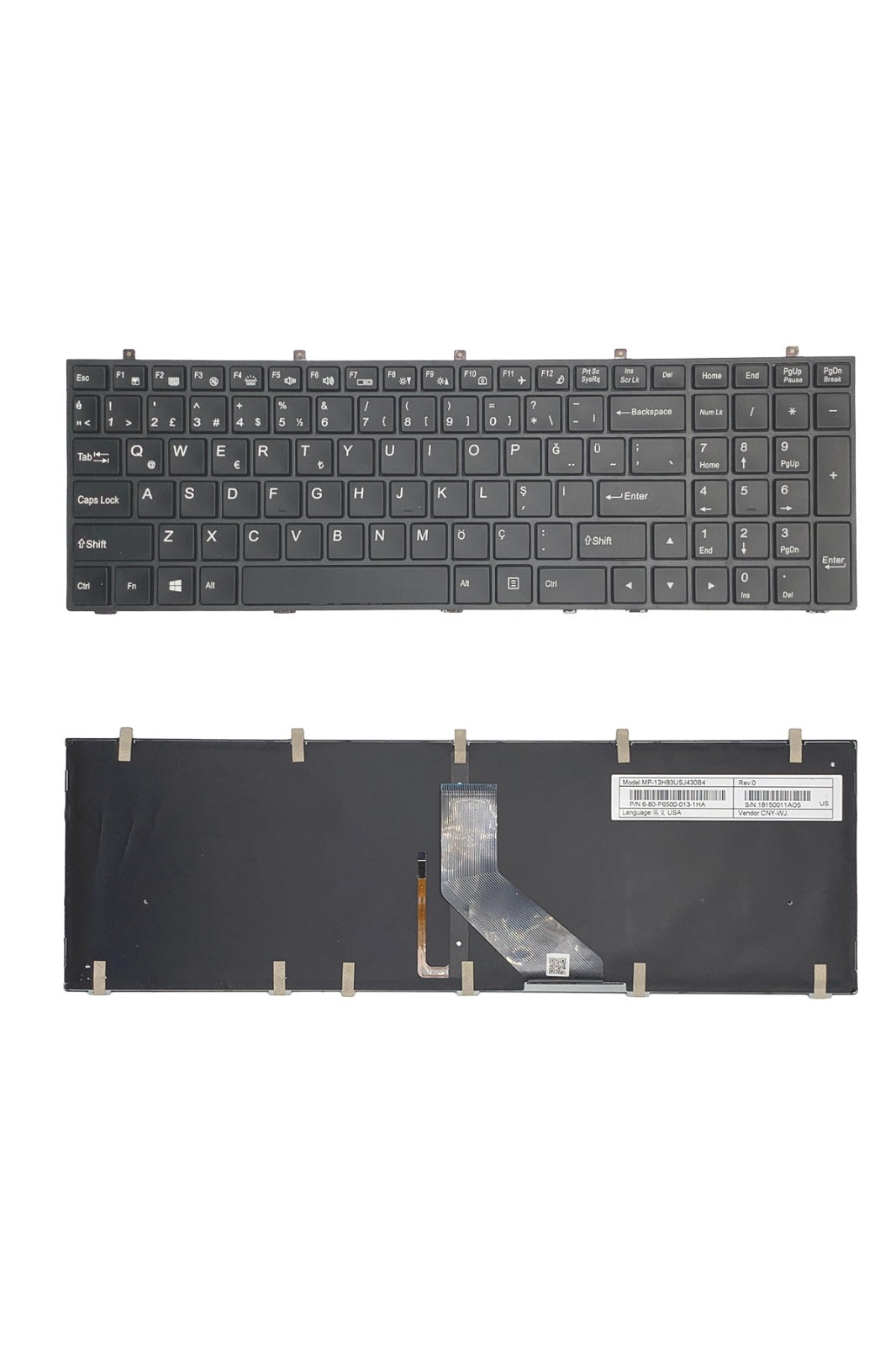 Monster NL8 NL8B NL8E NL8K Notebook Klavyesi Tuş Takımı