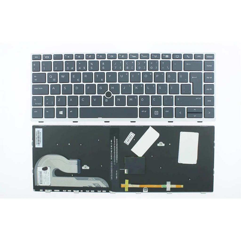 Noteware Compatible HP EliteBook 840 G5. 840 G6 Illuminated Keyboard (Black TR)