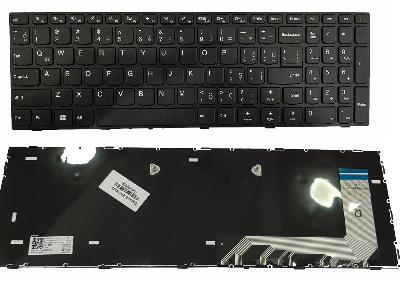 Noteware Lenovo Uyumlu IdeaPad 110-15ISK Laptop Klavyesi – PK131NT3A00 / V6386A-TR – TR Q Türkçe Siyah